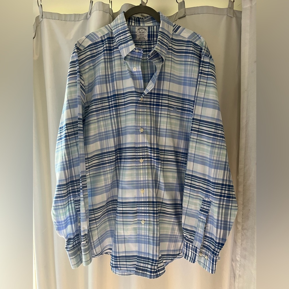 Mens brooks brothers button down shirt